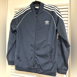 Like new Youth Adidas blue tracksuit jacket  / size XL
